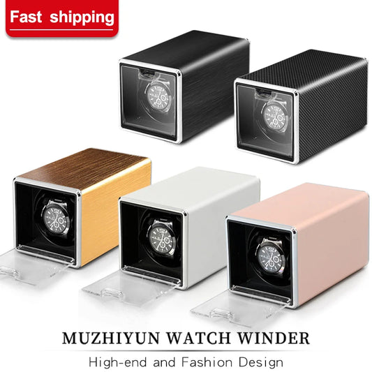 Watch Winder Box Portable Travel Watch Zipper Case Collector Single Slot Black Watch Storage Box Watch Organizer Holder