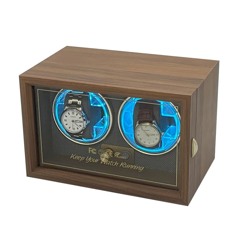 Automatic Watch Winder Box Usb Power Luxury Wooden Watch Box Suitable For Mechanical Watches Quiet Rotate Electric Motor Boxes