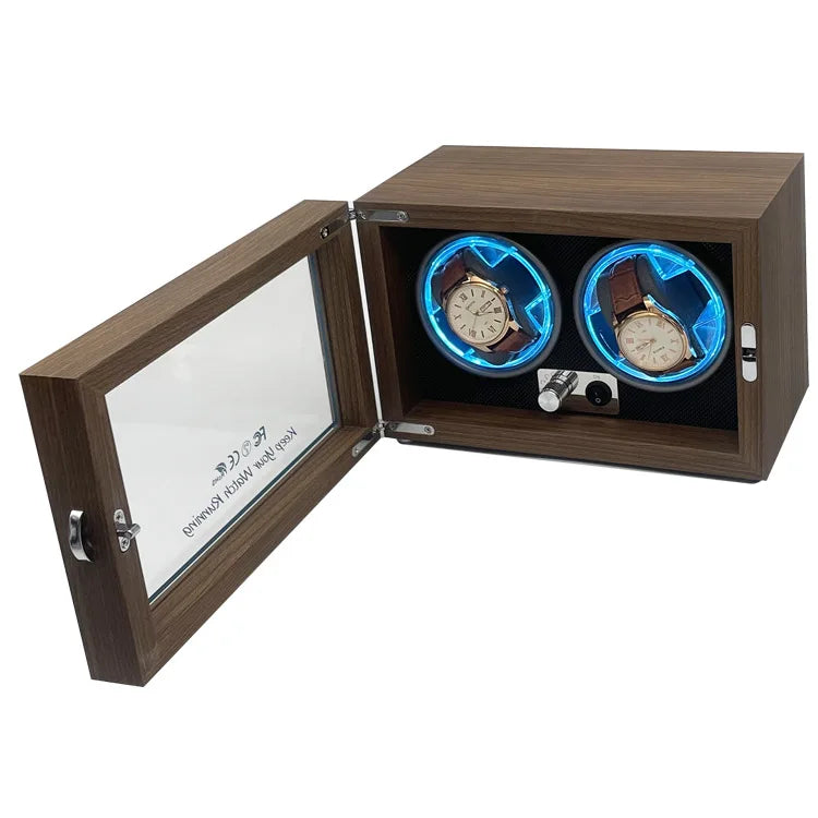 Automatic Watch Winder Box Usb Power Luxury Wooden Watch Box Suitable For Mechanical Watches Quiet Rotate Electric Motor Boxes