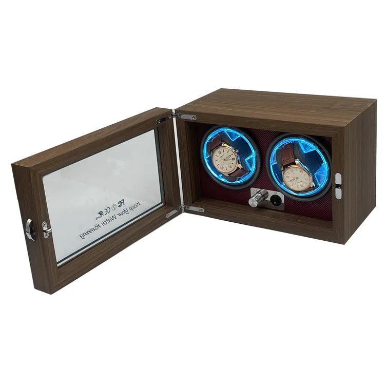 Automatic Watch Winder Box Usb Power Luxury Wooden Watch Box Suitable For Mechanical Watches Quiet Rotate Electric Motor Boxes