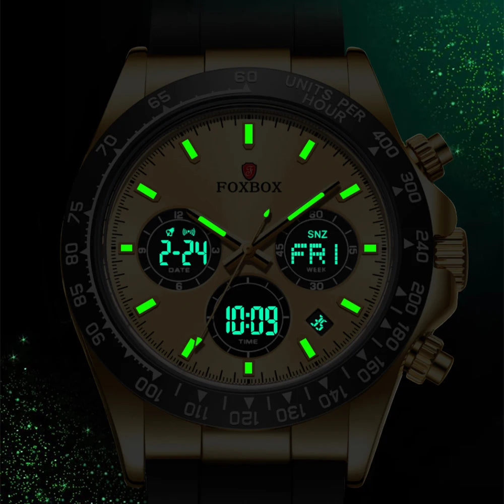 LIGE Fashion Military Watches for Men Luxury Original Sports Chronograph Men Watch Waterproof Quartz Clock Digital WristWatch