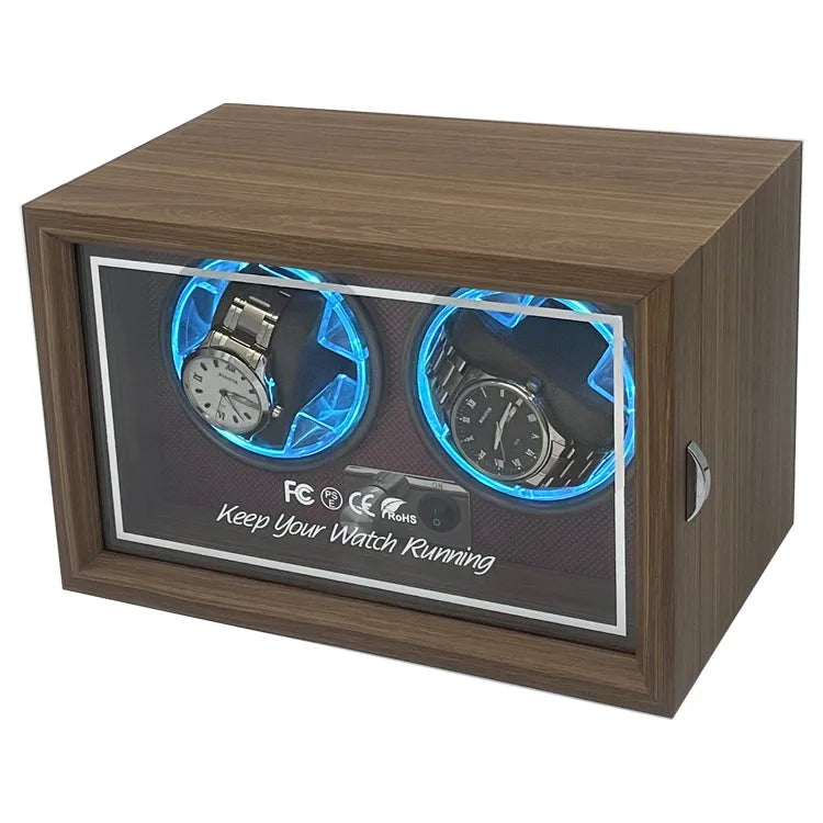 Automatic Watch Winder Box Usb Power Luxury Wooden Watch Box Suitable For Mechanical Watches Quiet Rotate Electric Motor Boxes