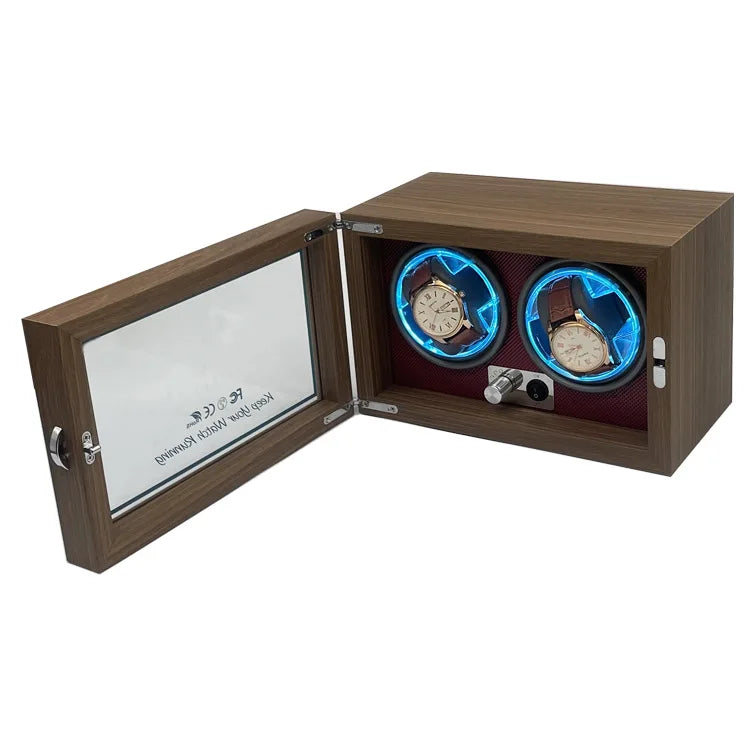 Automatic Watch Winder Box Usb Power Luxury Wooden Watch Box Suitable For Mechanical Watches Quiet Rotate Electric Motor Boxes