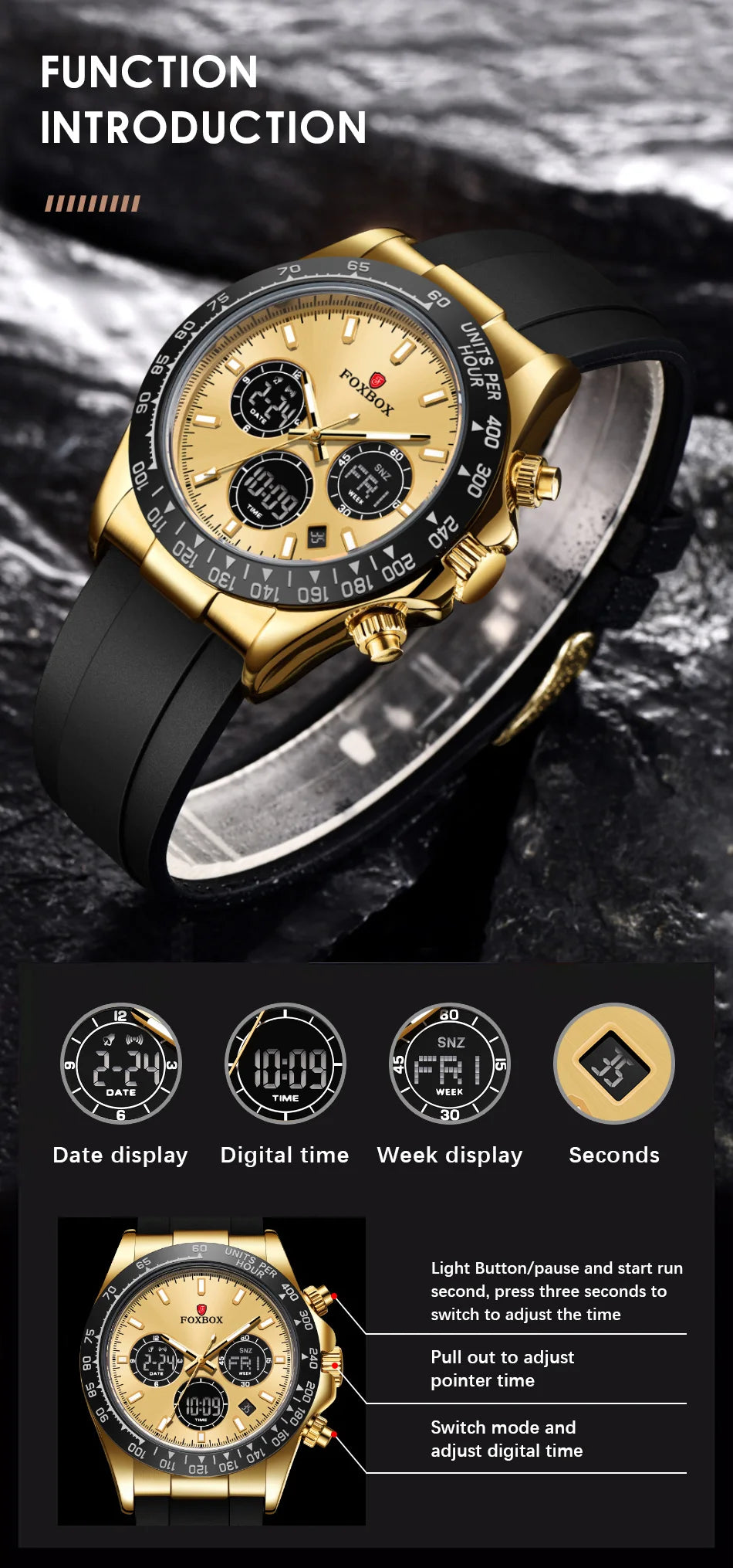 LIGE Fashion Military Watches for Men Luxury Original Sports Chronograph Men Watch Waterproof Quartz Clock Digital WristWatch